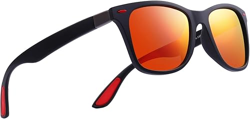 Miniatura 5 de Gafas de sol polarizadas con remaches rectangulares ultraligeras, protección UV 100%