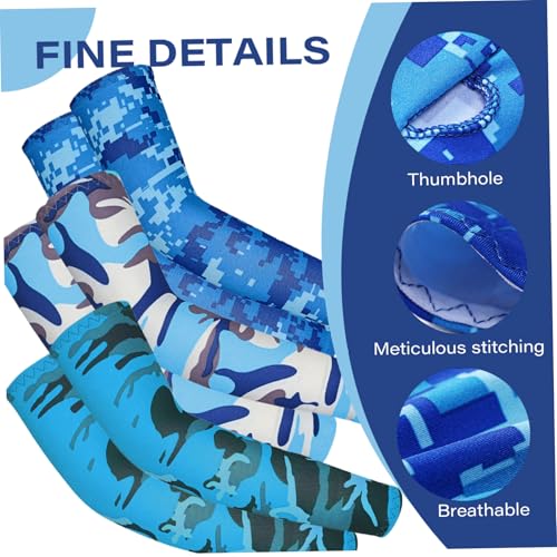 5 Pairs Kids Arm Sleeves with Different Colors UV Sun Protection Cooling Arm Compression Sleeves Summer Cover for Aged 4-7 Kids for Activities sleeve baseball2