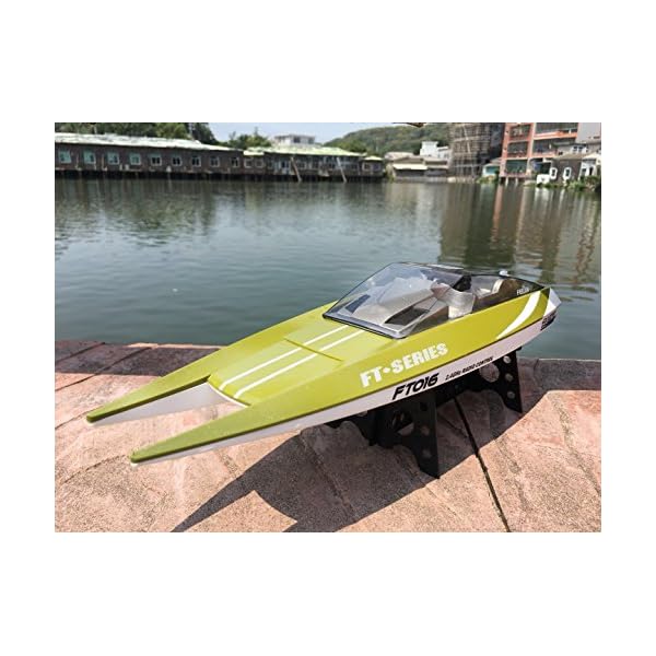 Feilun FT016 Fernbedienung Boot Wasserfahrzeug 18,9 Zoll RC Rennen High Speed 30 KM/h Auto Wasserkühlung für See Pool Hobbys Jungen Erwachsene – Bild 5