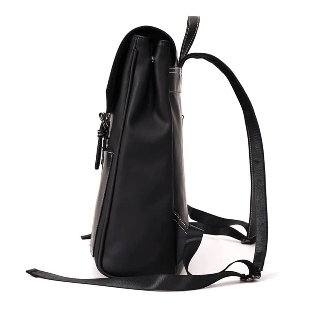 Mochila de Cuero Mochilas para Portátiles De Cuero PU De 14 Pulgadas Mochilas De Cuero De Gran Capacidad Mochila De Viaje Multifuncional Mochila De Hombro Alta Capacidad