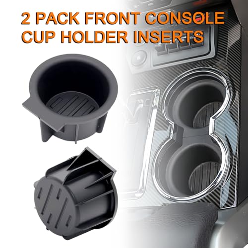 2 insertos de portavasos para consola frontal Ford F150 miniatura 2