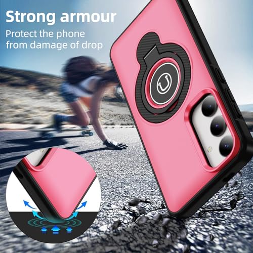 Coque de téléphone pour Samsung Galaxy S24 Plus S25 Plus avec anneau