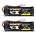 Produktbild POVWAY 4000 NiMH Akku 4000mAh 7.2V RC Akku mit Tami ya Stecker für RC Autos RC Geländefahrzeuge RC Flugzeuge und Ihre verschiedenen RC Hobbys2 Packs