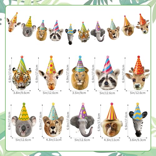 Safari Animals Happy Birthday Banner Wild Animal Banners Party Animal Birthday Decorations for Kids Safari Jungle Party Decor Woodland Animals Theme Decorations
