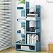 KKCD - Regał na książki regał regał regał 8 poziomów półka na książki - wolnostojąca półka do przechowywania do salonu lub biura w nowoczesnym wzornictwie - 43 x 22 x 114 cm (kolor: B)