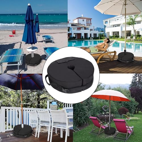 قاعدة باراسول - شنطة وزن شديدة التحمل حتى 40 كغم، لحمل مظلة الموز المتقاطعة، اكياس رمل اضافية ثقيلة للفناء والاماكن الخارجية والحديقة