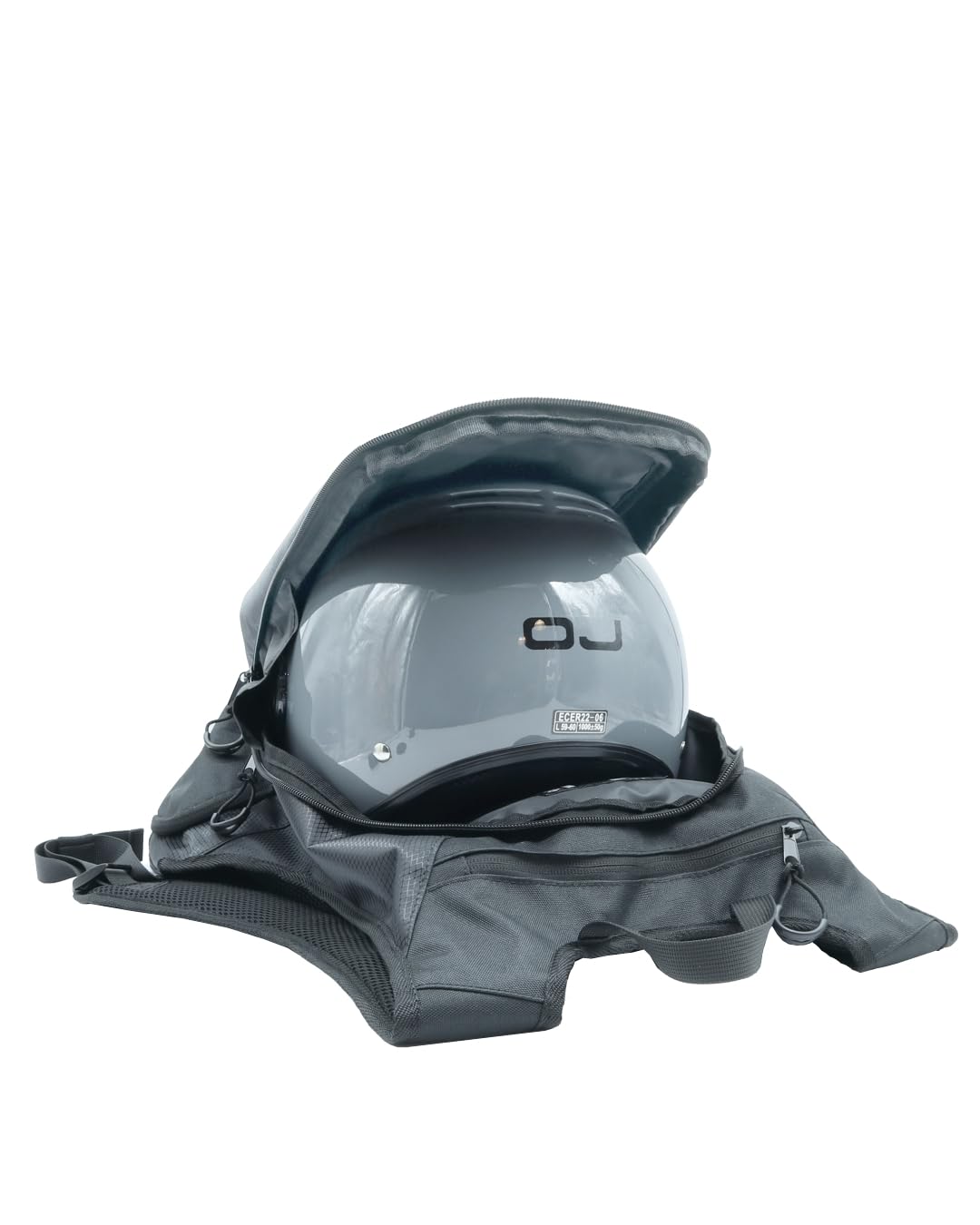 OJ Zaino da Moto SHADDY con Porta Laptop, 20 L, 34x52x11 cm, con Cover Antipioggia