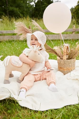 Doudou bébé Sterntaler cheval Sunny en ouate de polyester beige clair