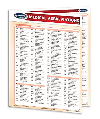Permacharts Medical Abbreviations Guide - 8.5