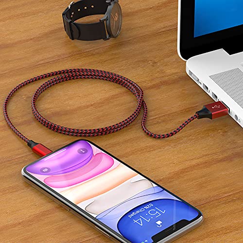 5Pack(3/3/6/6/10 Ft)[Apple Mfi Certified] Iphone Charger Long Lightning Cable Fast Charging High Speed Data Sync Usb Cable Compatible Iphone 14/13/12/11 Pro Max/Xs Max/Xr/Xs/X/8/7/Plus Ipad Airpods #TOP4