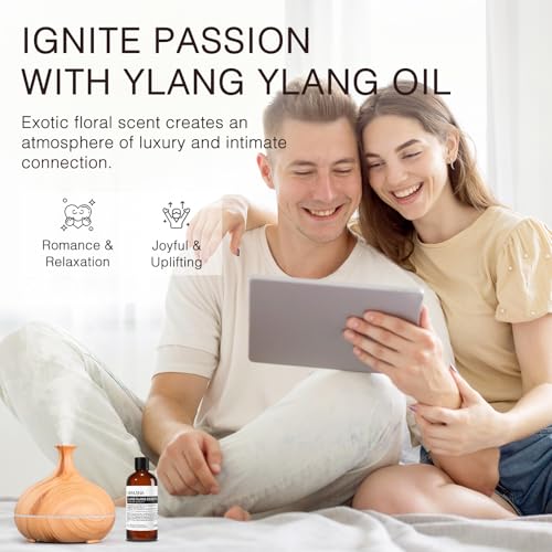 Image of Ylang Ylang Essential Oil for Skin Hair Care, Aromatherapy, 100ML