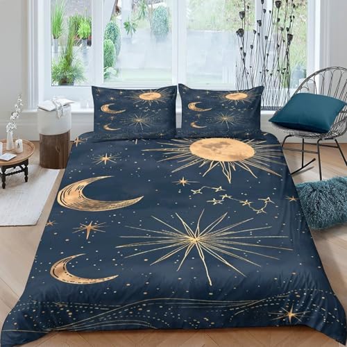 Housse de couette constellation 3D king microfibre confortable léger