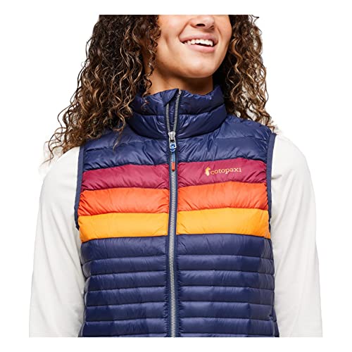 Cotopaxi Fuego Down Vest - Women's Maritime & Raspberry Stripes Large #TOP5