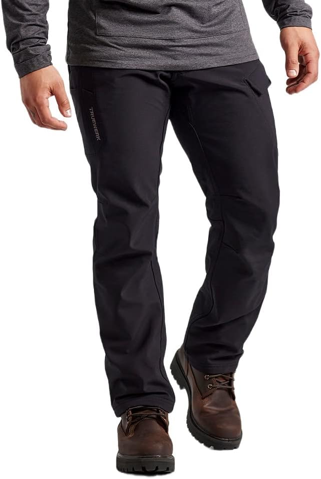 TRUEWERKT3 WerkPants for Men, Men's Utility Pants, Water Resistant, Insulated, Cargo Work Pants with 4-Way Stretch