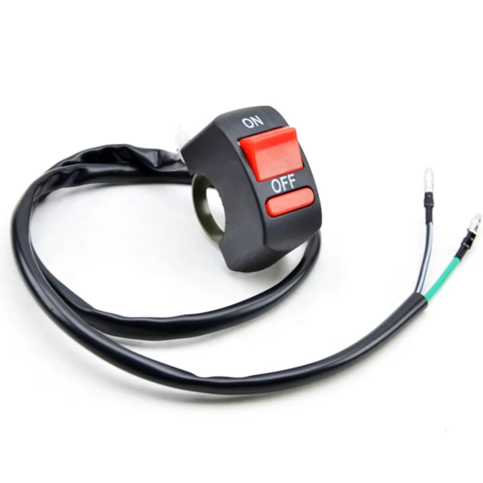 Interruptor Intermitente De Manillar De Motocicleta Para Bicicleta Universal ATV DC12V/10A Botón De Encendido Y Apagado De Luz De Motocicleta Negra motocicleta Luces Interruptor