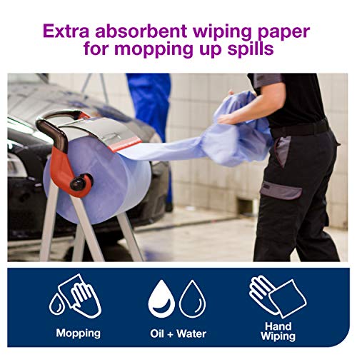 Tork Industrial Rol Poetspapier Blauw W1, Absorberend, 1 x 1.000 vellen, 128407 - Image 6