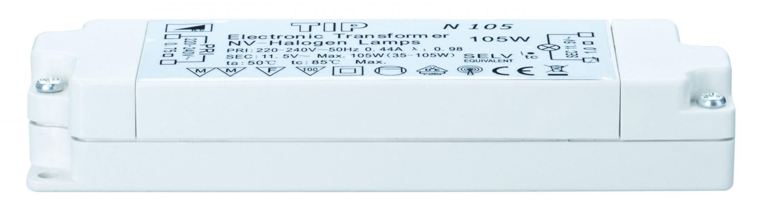 Paulmann TIP VDE transformator elektroniczny maks. 35-105 W, 230/12 V 105 VA biały