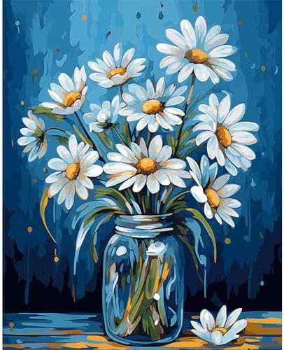 Amazon.com: Natuyalo Paint by Numbers for Adults Beginner, Daisy in the ...