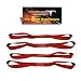 Pit Posse PP167R2 18" Soft Touch Loops Straps Extension Tie Down 4500Lbs Bs Motorcycle ATV Tie Red - 2 Pair