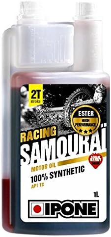 Ipone 100% Synthetic Racing Samurai 2T Oil - Strawberry Scent (1 Liter)