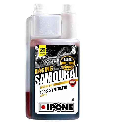 HUILE IPONE 2T SAMOURAÏ RACING 100% SYNTHESE -SENTEUR FRAISE (BIDON 1 LITRE)