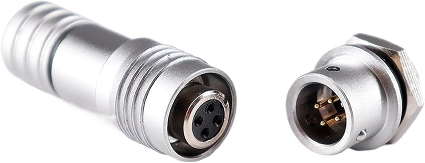 1PCS XS6 Mini Socket 5Pin 6mm Flange Push Pull Butt Connector Angle(XS6-4PIN)