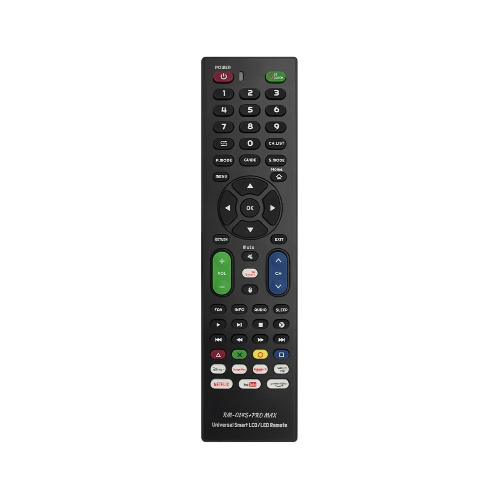 Control Remoto RM-014S+ Pro MAX Adecuado for Control Remoto Universal de múltiples Marcas Necesidad de configuración sin Voz