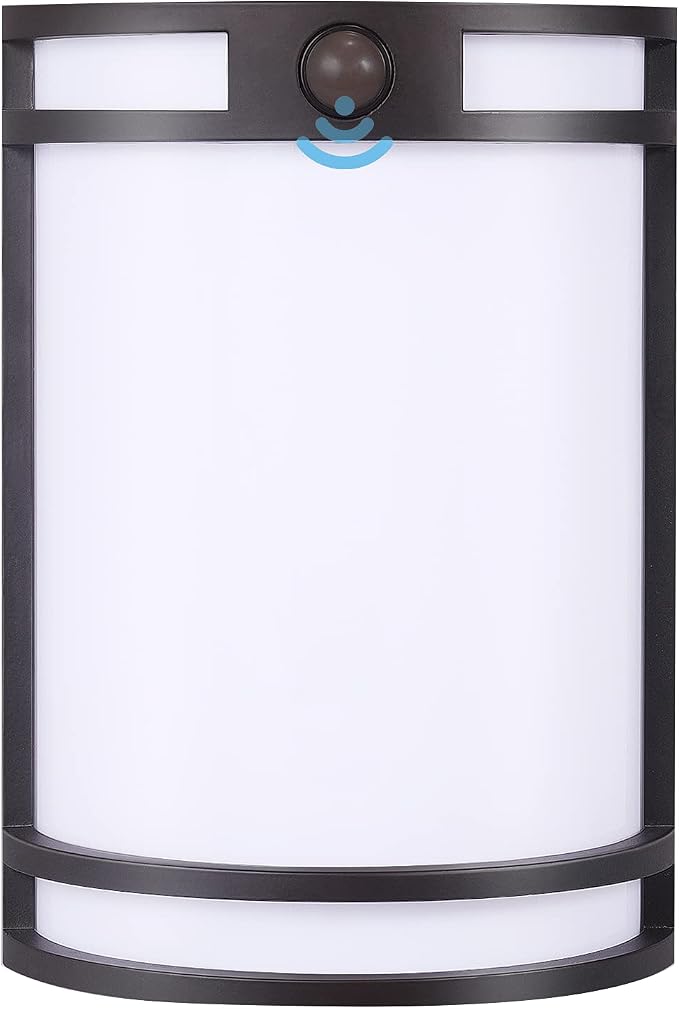 CLOUDY BAY 3 Color Indoor Outdoor Motion Sensor LED Wall Light,120V 15W ...