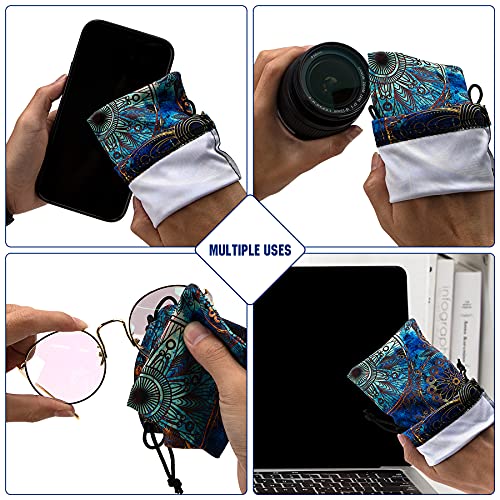 Image of Soft Eyeglass Pouch 3 Pack - Microfiber Screen Cleaning Bag Pouch for Glasses
