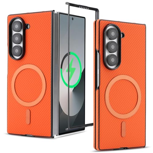 ASUS wish �g�ѓd�b�P�[�X Samsung Galaxy Z Fold 6 5G 2024 ���C�J�[�{���t�@�C�o�[�Z���J�o�[�AMagSafe�Ή� �ϏՌ��ی� �n�[�h�z���_�[ ZFold6 Z6 G Fold6 ZFold 6Z ���f�B�[�X �����Y 