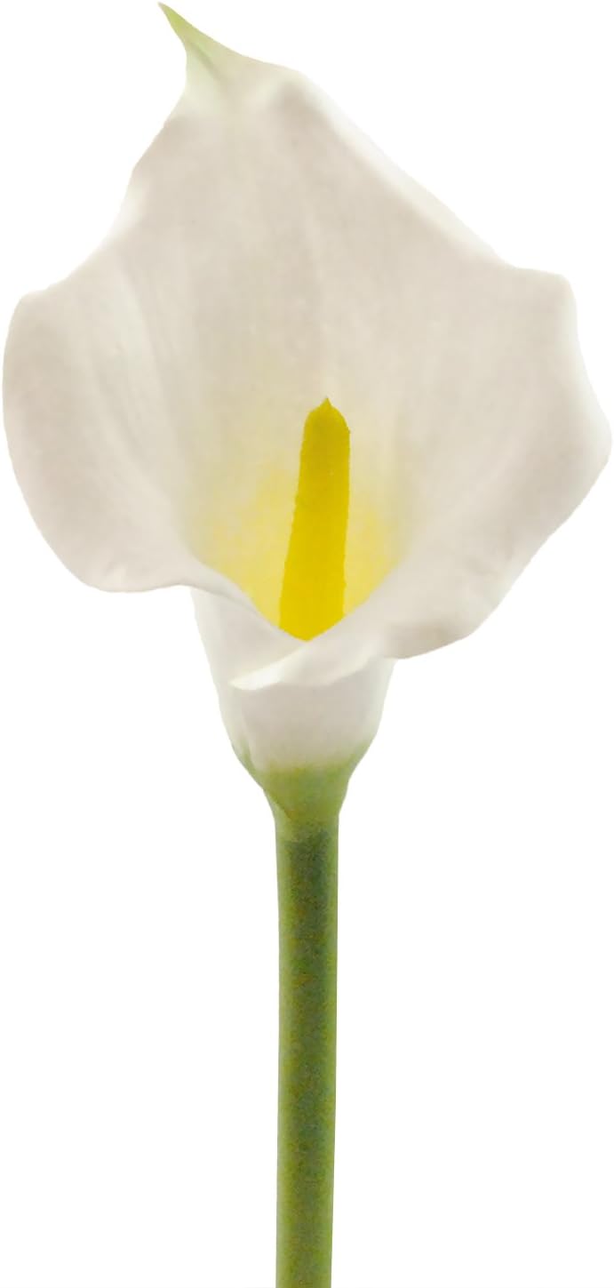DII Artificial Flowers, Centerpiece Décor, Cala Lily, White, 3 Piece
