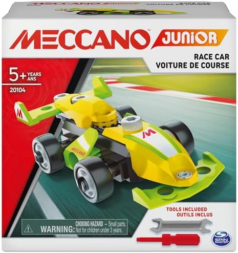 Kit de construcción MECCANO Junior: Coche de Carreras para niños (+5 años)