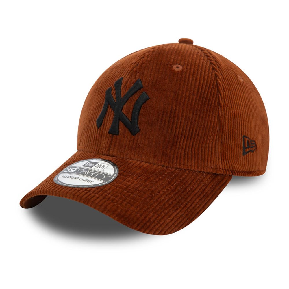New Era Adult's 39Thirty MLB New York Yankees Medium Brown Baseball Cap Hat Size Small Medium