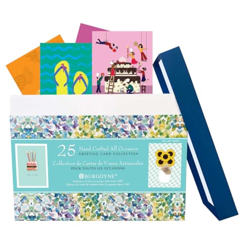 Cartes faites à la main de qualité premium, modèle multicolore artisanal 18x25 cm