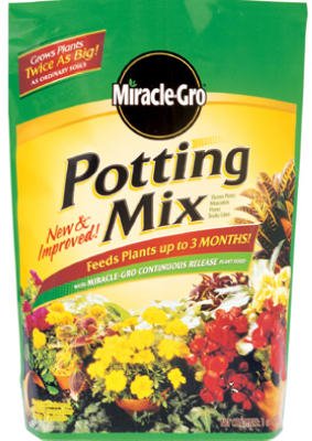 Potting Mix With Miracle-gro 256 Fluid Ounces For Healthy Plants