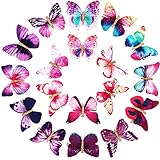 Diseño lindo: el diseño del patrón de mariposa es creativo y vívido, lo que podría agregar más colores a tu peinado, ayudándote a crear una imagen viva y positiva