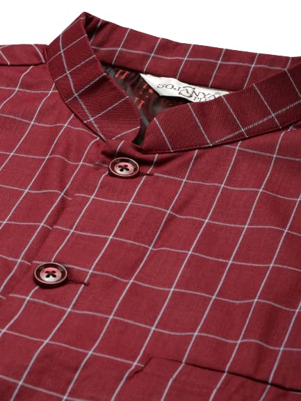 Image of SOJANYA Men Kurta Pyjama With Nehru Jacket