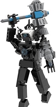 Upgraded Titan Photographer Building Blocks Toys, Skibidi Toilet Series Figure Models Reproducible Assembly Skibidi Toy Leveling Blocks Toys, Fun Educational Toys for Fans and Kids A