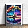 SHONGSHU 5D Diamond Painting Kit, Colorful Fantasy Tree on Island, Full Round Drill Mosaic Art for Adults & Kids, DIY Craft for Home Decor #2