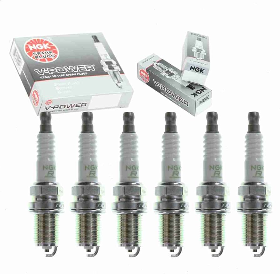 Amazon.com: 6 pc NGK V-Power Spark Plugs compatible with