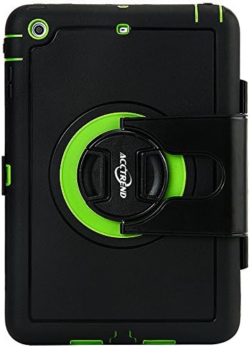 Acctrend Ipad Mini Case, Military Standard, Heavy Duty Case for Ipad Mini 1/2/3, Built in Screen Protector Black/green