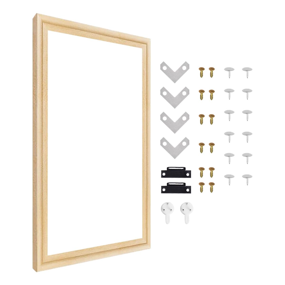 Wood Canvas Stretcher Bars 50cm x 70cm Wooden Art Frames Sturdy Stretcher Frames for Oil Paintings, Paint by Numbers & Posters