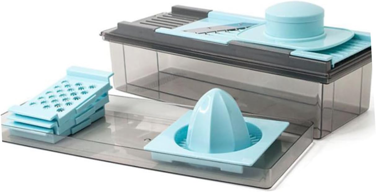 PRETYZOOM Multifunctional Vegetable Cutter Slicer Manual Juicer Squeezer for Efficient Home Kitchen Use for Carrots Ginger Cucumbers and More