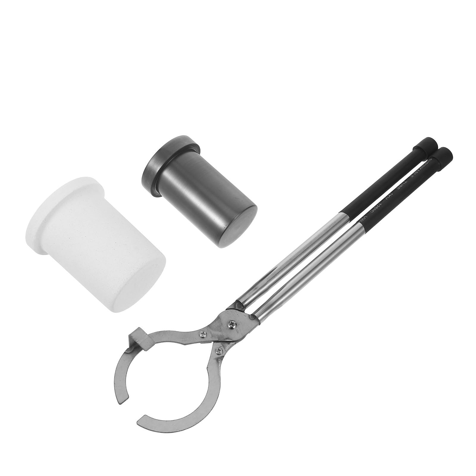 Matériel de fonderie bijouterie avec creuset graphite 65ml et pinces acier inoxydable