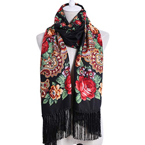 Gudessly Traditional Ukrainian Tassel Scarf Wrap For Women Soft Scarves #TOP2