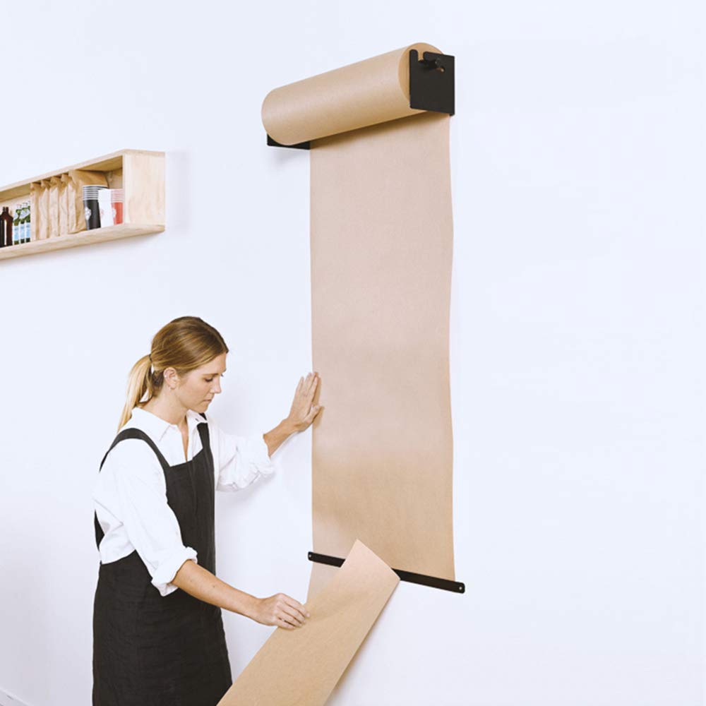 Wyświetlacz w rolce papieru kraftowego, naścienny dystrybutor do biura, kawiarni, restauracji, alternatywne menu, 67 cm, dekoracyjny papier rolkowy do kreatywnej dekoracji ścian