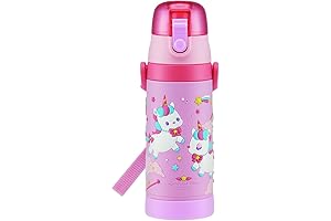 SDPV5 Kids' Stainless Steel Water Bottle with 3D Unicorn Design