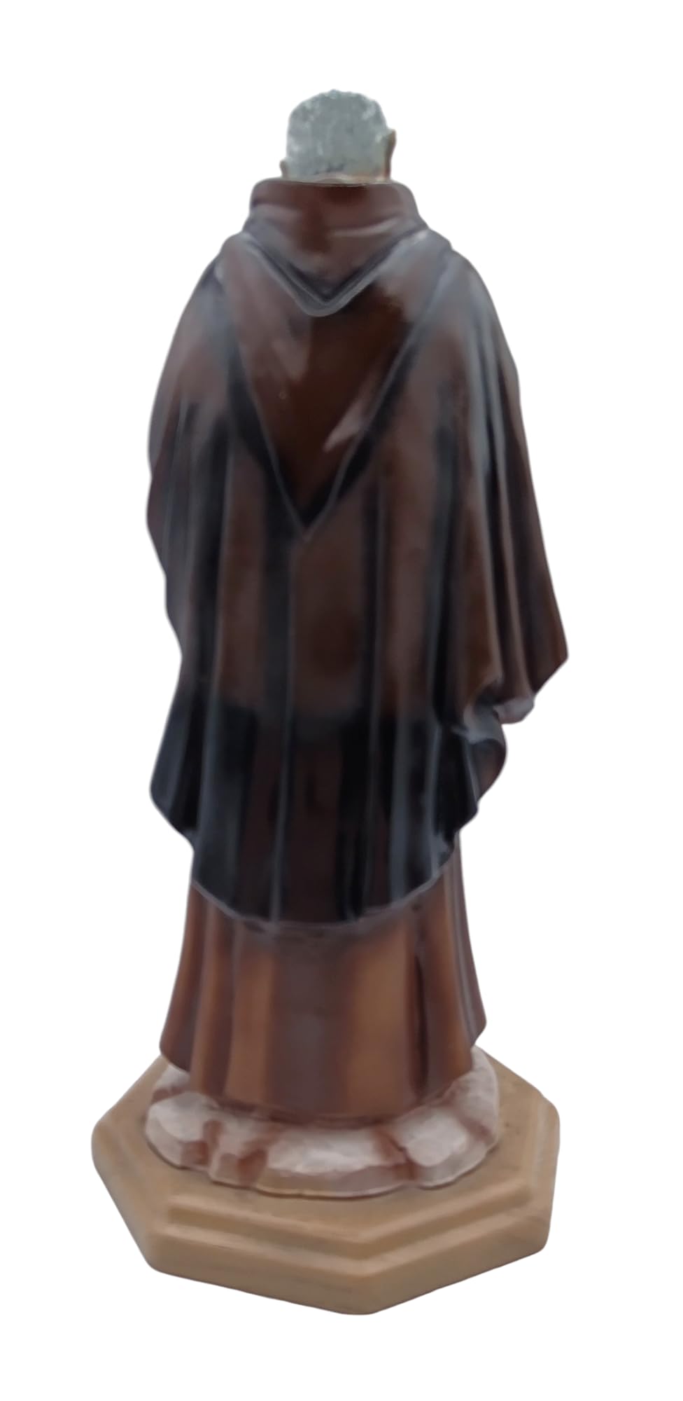 Generico Statua di San Padre Pio, Resina Lavorata e Dipinta a Mano, Made in Italy, Altezze: 10, 15, 20, 30 cm (cm. 30)