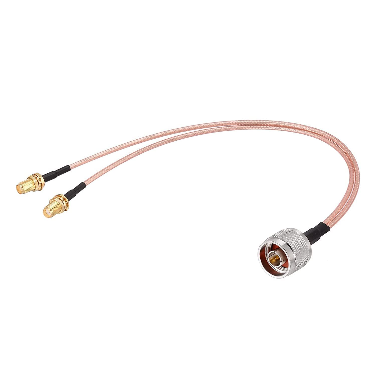 NBR N Male to 2 SMA Female/N Male to Dual SMA Female Spliiter Cable RG-316 RF Antenna Coax. Cable Splitter Adapter Cable V Type 12 inches / 30cm-image-35