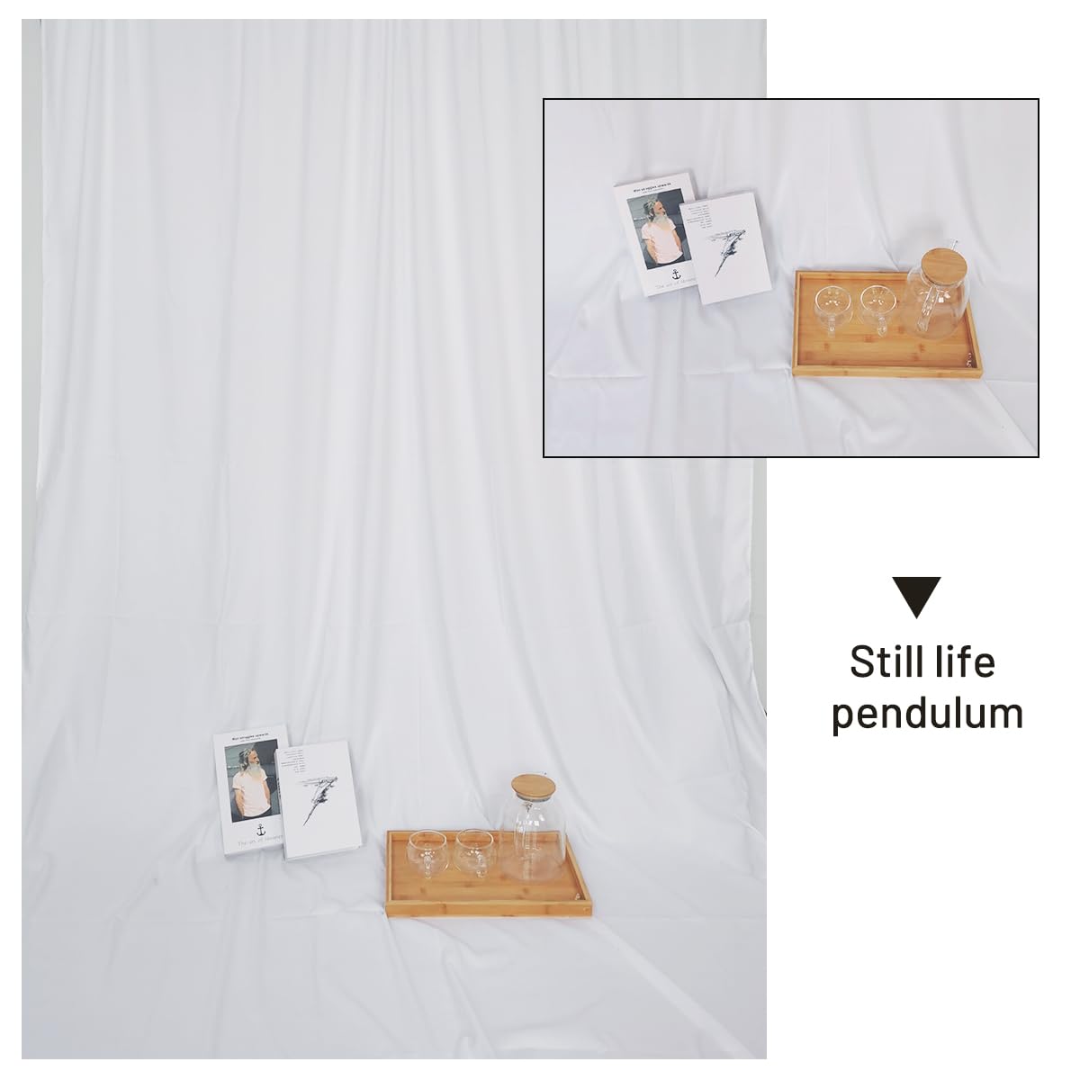 Toile de fond blanche de 3 x 6 m pour séance photo, écran de fond pour séance photo, rideau de fête
